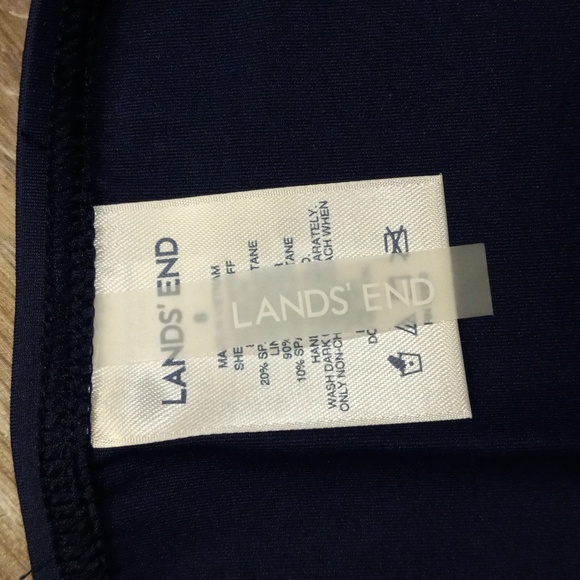 Lands' End Deep Sea Navy Swim Tankini - Picture 14 of 16